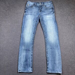 Salvage Supply Co Havoc Straight Slim Fit Jeans Mens 30x32 Blue BKE Dadcore Rock